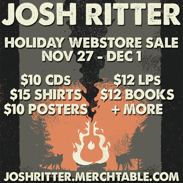 Josh Ritter Holiday Web Store Sale!