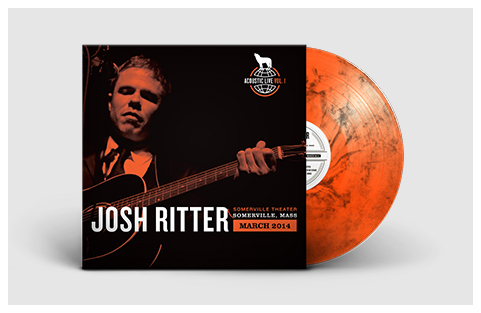 Pre Order: Josh Ritter Live From Somerville Limited Editon Orange Marble Vinyl LP